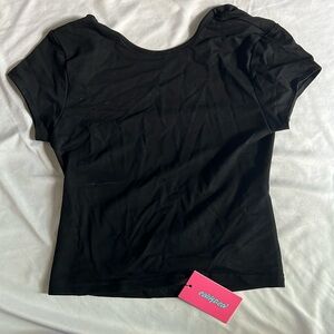 brand new with tags black backless edikted top